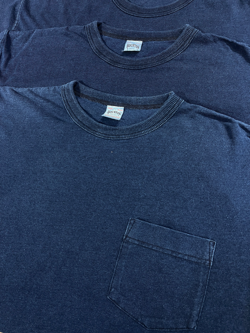 HOUSTON INDIGO INDIGO POCKET TEE