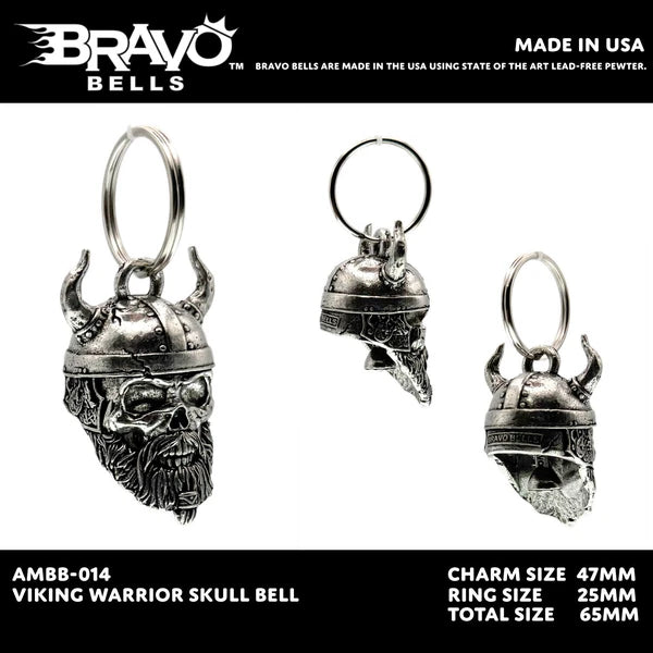 BRAVO BELLS - VIKING WARRIOR SKULL