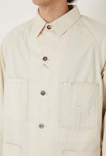 將圖片載入圖庫檢視器 BLUE BLUE WOVEN VINTAGE TWILL RAGLAN SLEEVE COVERALL JACKET
