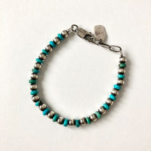 Load image into Gallery viewer, BELIEVEINMIRACLE SILVER TURQUOISE BRACELET
