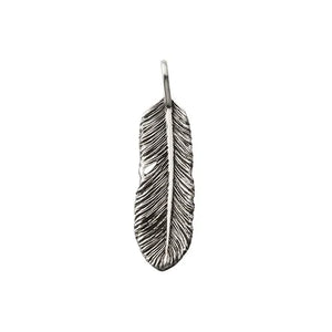 Feather Left Facing Pendant, Medium