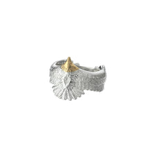將圖片載入圖庫檢視器 Eagle Motif Silver 925 Gold Plate Ring
