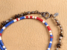 將圖片載入圖庫檢視器 Blue African Disk Beads 3way Choker
