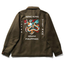 Load image into Gallery viewer, HONG KONG - HOUSTON MELTON TOUR JACKET - OLIVE-DRAB
