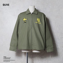 將圖片載入圖庫檢視器 HOUSTON×PEANUTS EMB VIETNAM JACKET(FLYING ACE) - OLIVE
