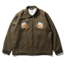 Load image into Gallery viewer, HONG KONG - HOUSTON MELTON TOUR JACKET - OLIVE-DRAB
