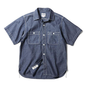 HOUSTON USA COTTON CHAMBRAY WORK SHIRT