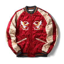 將圖片載入圖庫檢視器 HOUSTON QUILTING RAYON SOUVENIR JACKET (MAP) - MAROON
