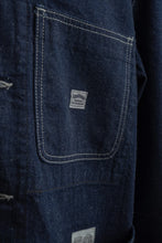 將圖片載入圖庫檢視器 WR623F (81) World Workers Indigo Nep Denim Coverall Jacket
