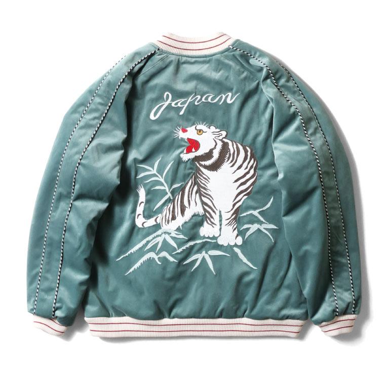 HOUSTON VELVETEEN SOUVENIR JACKET (TIGER) / 別珍 - GREEN
