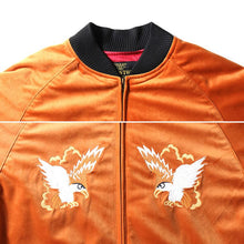 Load image into Gallery viewer, HOUSTON VELVETEEN SOUVENIR JACKET (MAP) / 別珍 - ORANGE
