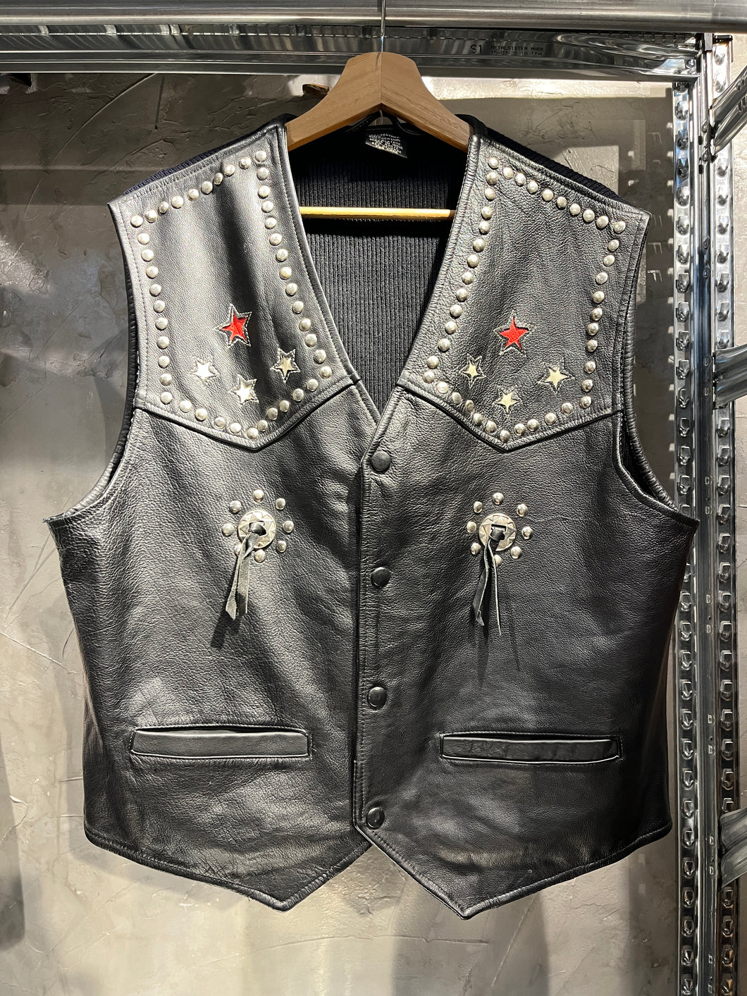 MOTORCYCLE LEATHER VESTR