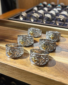 【日本限定】 K24 Sun Symbol and Arabesque Openwork Ring