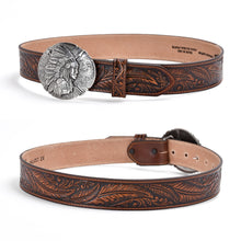 將圖片載入圖庫檢視器 NATIVE AMERICAN LEATHER BELT
