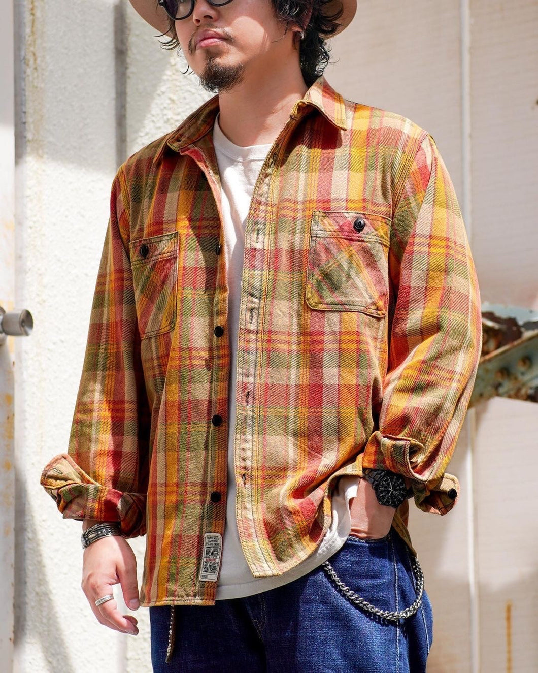 HOUSTON VINTAGE VIYELLA SHIRT - RED
