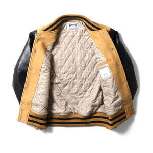 HOUSTON MELTON AWARD JACKET(FLAG) - CAMEL