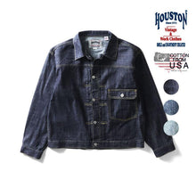 Load image into Gallery viewer, HOUSTON US COTTON 8oz TYPE-I DENIM JACKET - INDIGO ONE WASH
