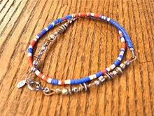 將圖片載入圖庫檢視器 Blue African Disk Beads 3way Choker
