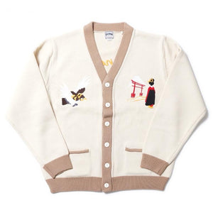 HOUSTON SOUVENIR CARDIGAN (CASTLE) - NATURAL