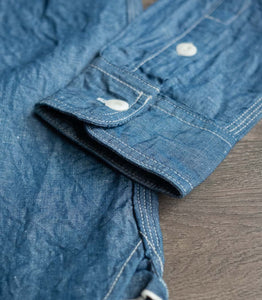 UES COTTON/LINEN CHAMBRAY WORK SHIRT