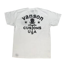 將圖片載入圖庫檢視器 VANSON SKULL T-SHIRT - WHITE
