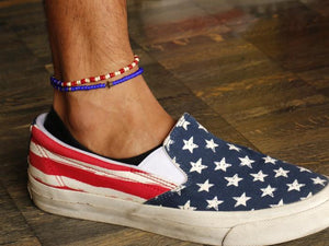 Vintage White Hearts -U.S.A.-