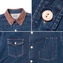 將圖片載入圖庫檢視器 HOUSTON CORDUROY DENIM WORK SHIRT
