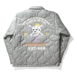 HOUSTON NYLON RIP VIETNAM JACKET (SKULL)