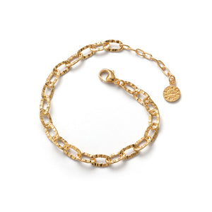 Sana 18K Yellow Gold Plated Flat Chain Bracelet
