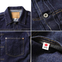 將圖片載入圖庫檢視器 HOUSTON 14oz WWII DENIM JACKET - INDIGO ONE WASH
