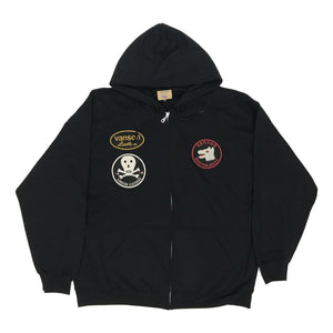 VANSON SKULL HOODIE - BLACK