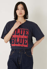 將圖片載入圖庫檢視器 BLUE BLUE KNITTED BONDING OPAL COLOR DENIM TEE - NAVY

