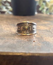 Load image into Gallery viewer, Thunderbird Sun Symbol Ring
