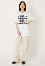 將圖片載入圖庫檢視器 BLUE BLUE KNITTED BONDING OPAL COLOR DENIM TEE - WHITE
