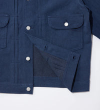 將圖片載入圖庫檢視器 EDWIN TYPE-II COTTONLINEN JACKET - NAVY
