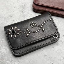 Load image into Gallery viewer, TOCHIGI LEATHER BIFOLD WALLET FLOWER

