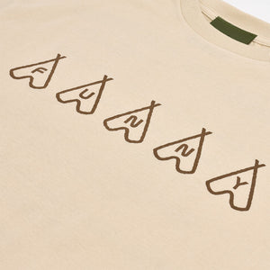 FUNNY OLD WEST T-SHIRT - BEIGE