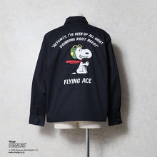 將圖片載入圖庫檢視器 HOUSTON×PEANUTS EMB VIETNAM JACKET(FLYING ACE) - BLACK
