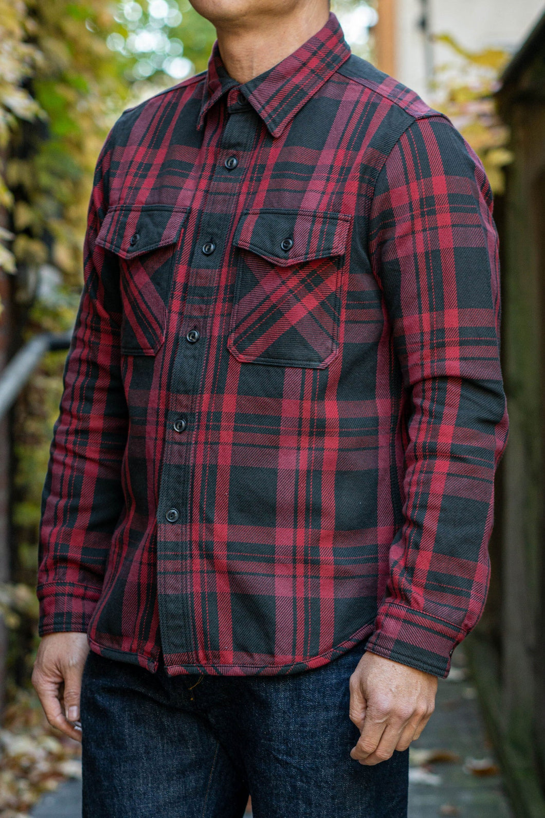 UES EXTRA HEAVY FLANNEL SHIRT - RED