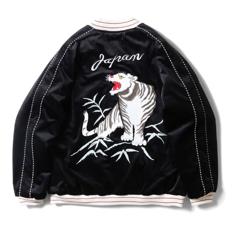 HOUSTON VELVETEEN SOUVENIR JACKET (TIGER) / 別珍 - BLACK