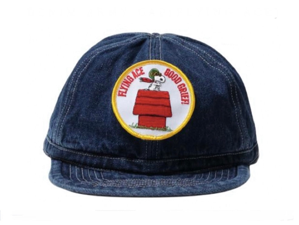 HOUSTON × PEANUTS DENIM ARMY CAP (FLYING ACE)