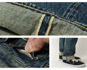 EIGHT'G 605-RD LOOSE STRAIGHT REAL DAMAGE JEANS