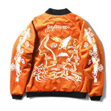 Load image into Gallery viewer, HOUSTON VELVETEEN SOUVENIR JACKET (MAP) / 別珍 - ORANGE
