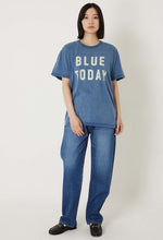 將圖片載入圖庫檢視器 BLUE BLUE KNITTED INDIGO “BLUE TODAY” TEE
