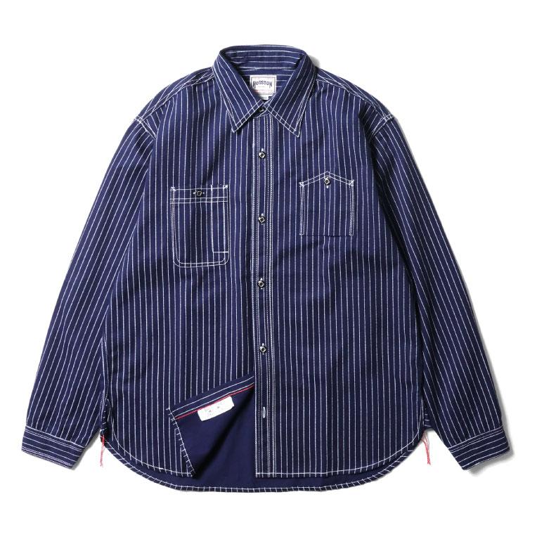 HOUSTON INDIGO WABASH WORK SHIRT