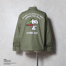 將圖片載入圖庫檢視器 HOUSTON×PEANUTS EMB VIETNAM JACKET(FLYING ACE) - OLIVE
