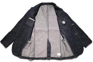 UES 14.9oz INDIGO DYED DENIM BLAZER