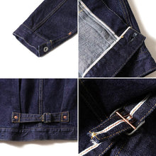 將圖片載入圖庫檢視器 HOUSTON 14oz WWII DENIM JACKET - INDIGO ONE WASH
