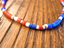 將圖片載入圖庫檢視器 Blue African Disk Beads 3way Choker
