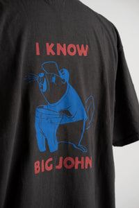 I KNOW “BIG JOHN” Tee BEAVER BLACK
